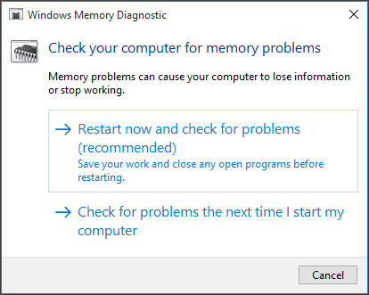 Windows Memory Diagnostic Windows Memory Diagnostic