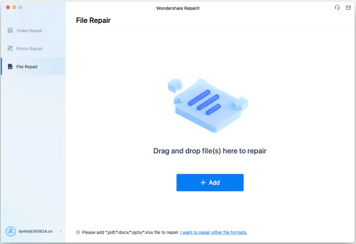Wondershare Repairit -add file repair Wondershare Repairit -add file repair